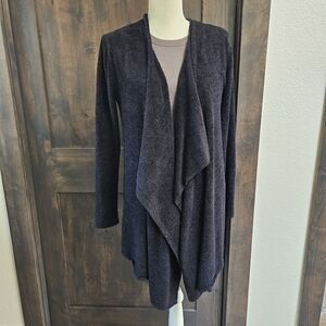 Barefoot Dreams Charcoal Drape Cardigan